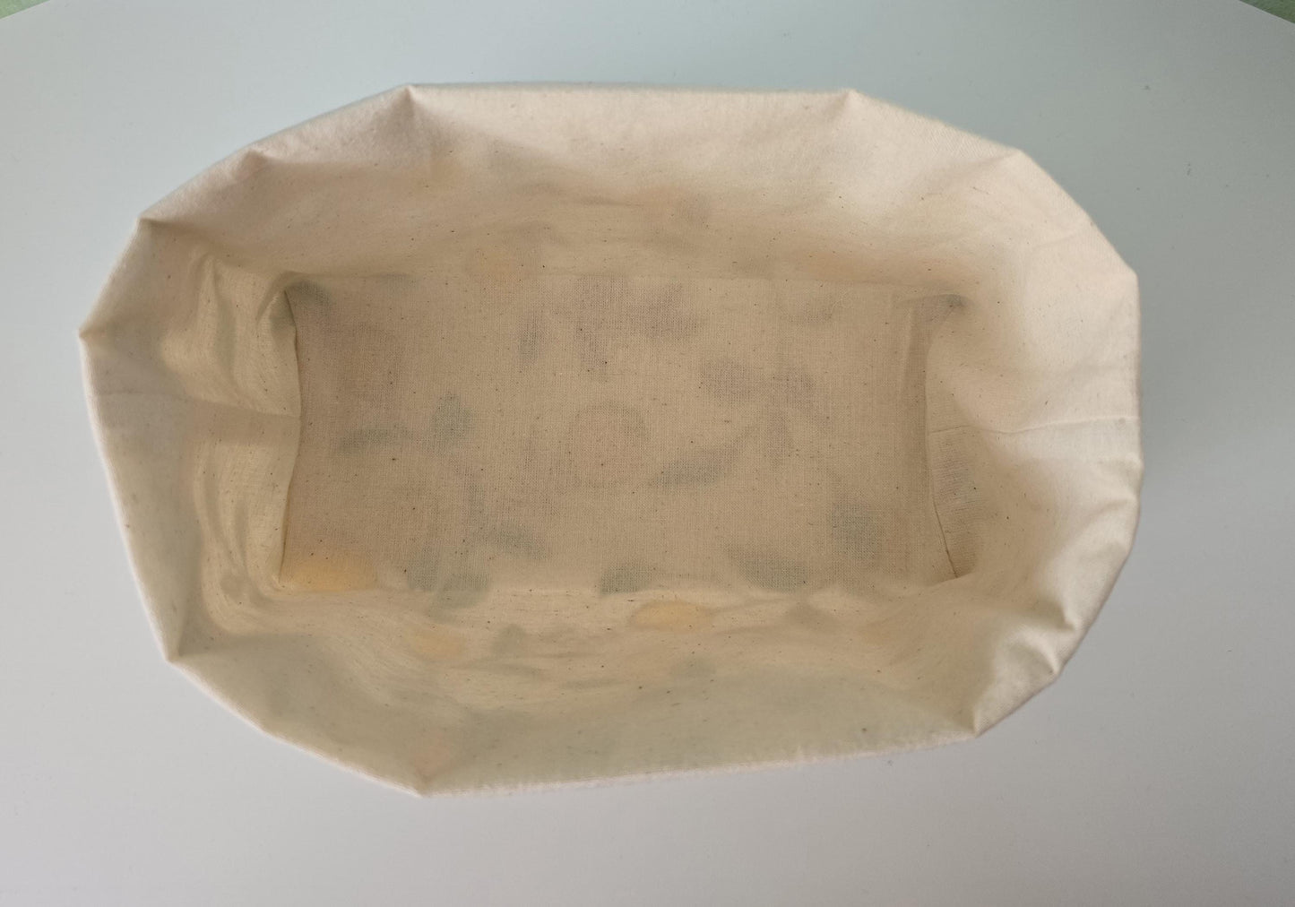 Autumn leaves pattern Fabric Basket with Canvas Lining. Bread Basket, Reversible Fabric Basket, Eco-Friendly Organiser, Home Decor