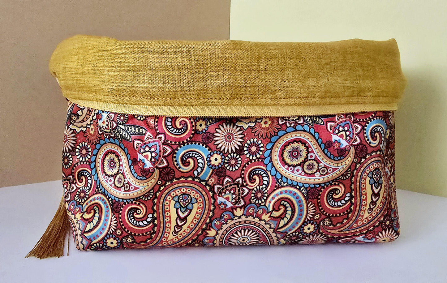Jaipur Collection - Indian Style fabric makeup bag, toiletries bag, cosmetic bag, make up bag - made in the UK, handcrafted cosmetic bag