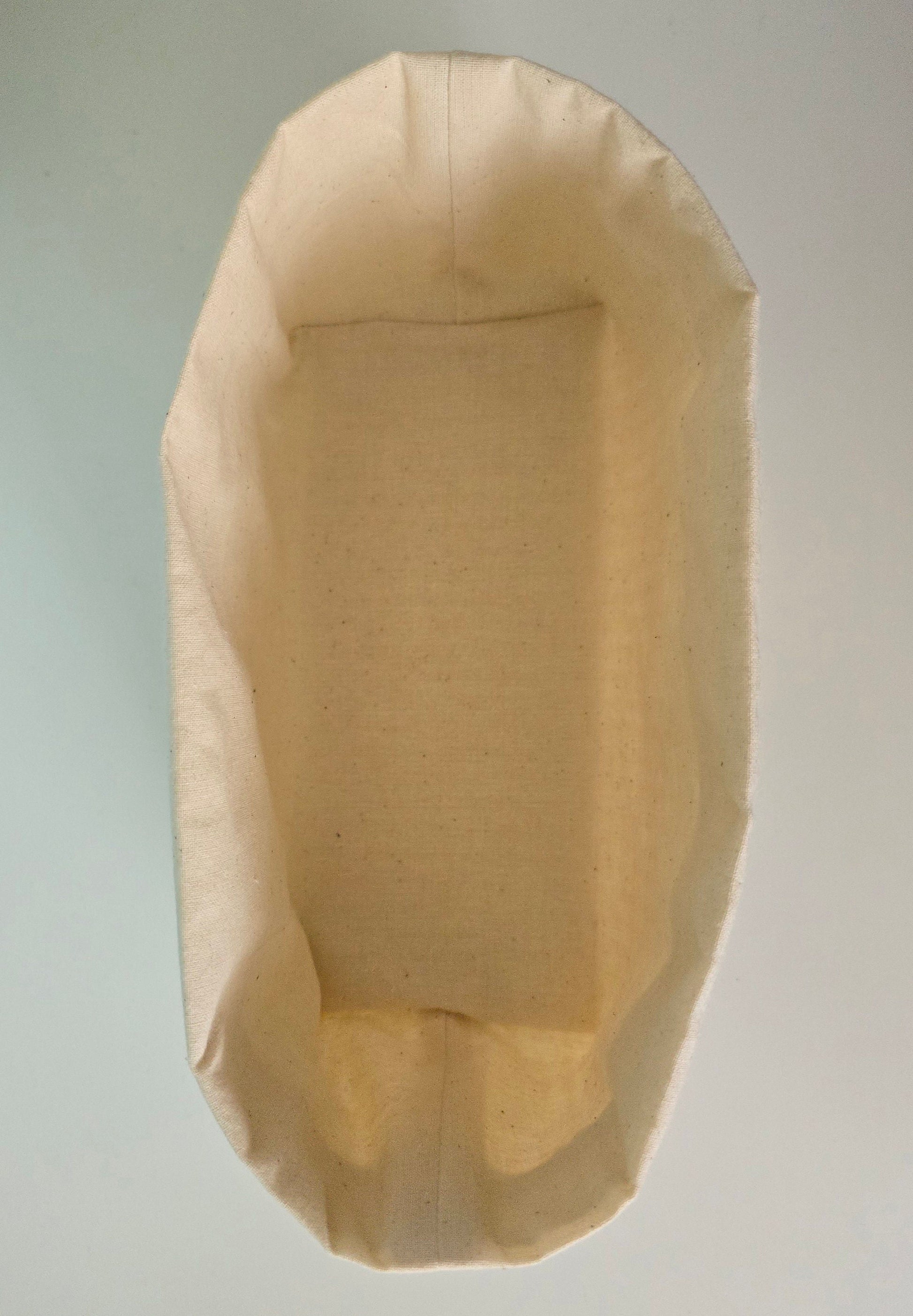 Yellow Striped pattern Fabric Basket with Canvas Lining. Bread Basket, Reversible Fabric Basket, Eco-Friendly Organiser, Home Decor