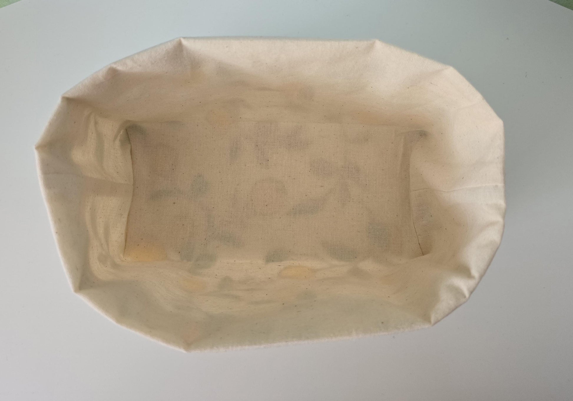 Autumn leaves pattern Fabric Basket with Canvas Lining. Bread Basket, Reversible Fabric Basket, Eco-Friendly Organiser, Home Decor