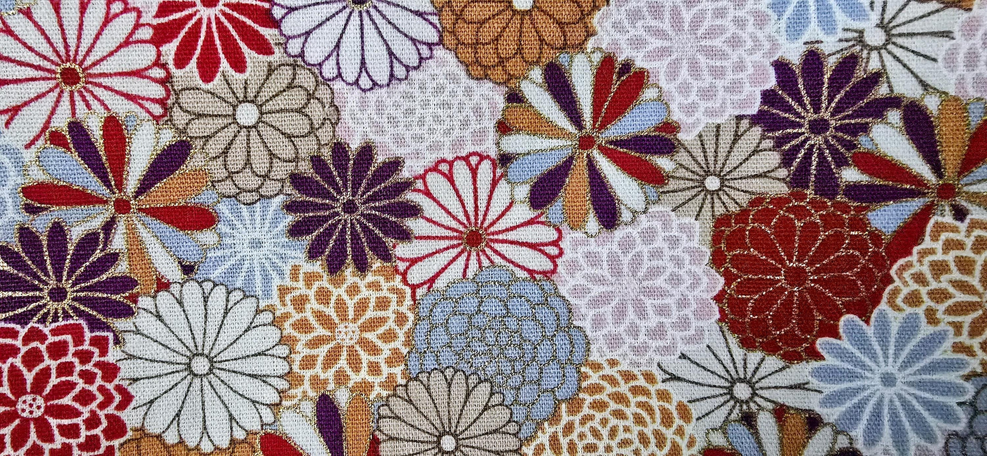 Japanese Traditional Floral Kimono Cotton Fabric makeup bag, toiletries bag, cosmetic bag, make up bag, handcrafted cosmetic bag,