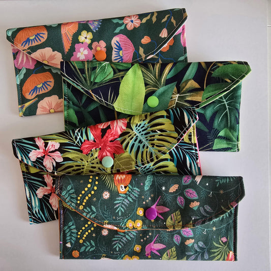 Tropical Collection - padded fabric glasses case. Glasses, sunglasses, eyewear, spectacles, travel accessories, cosmetic bag