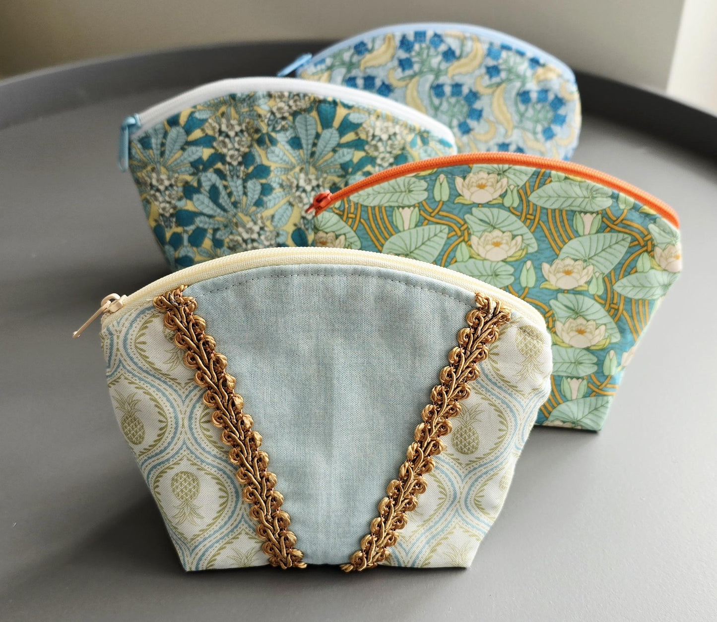 Mini Handcrafted Fabric Cosmetic Bag - UK Made