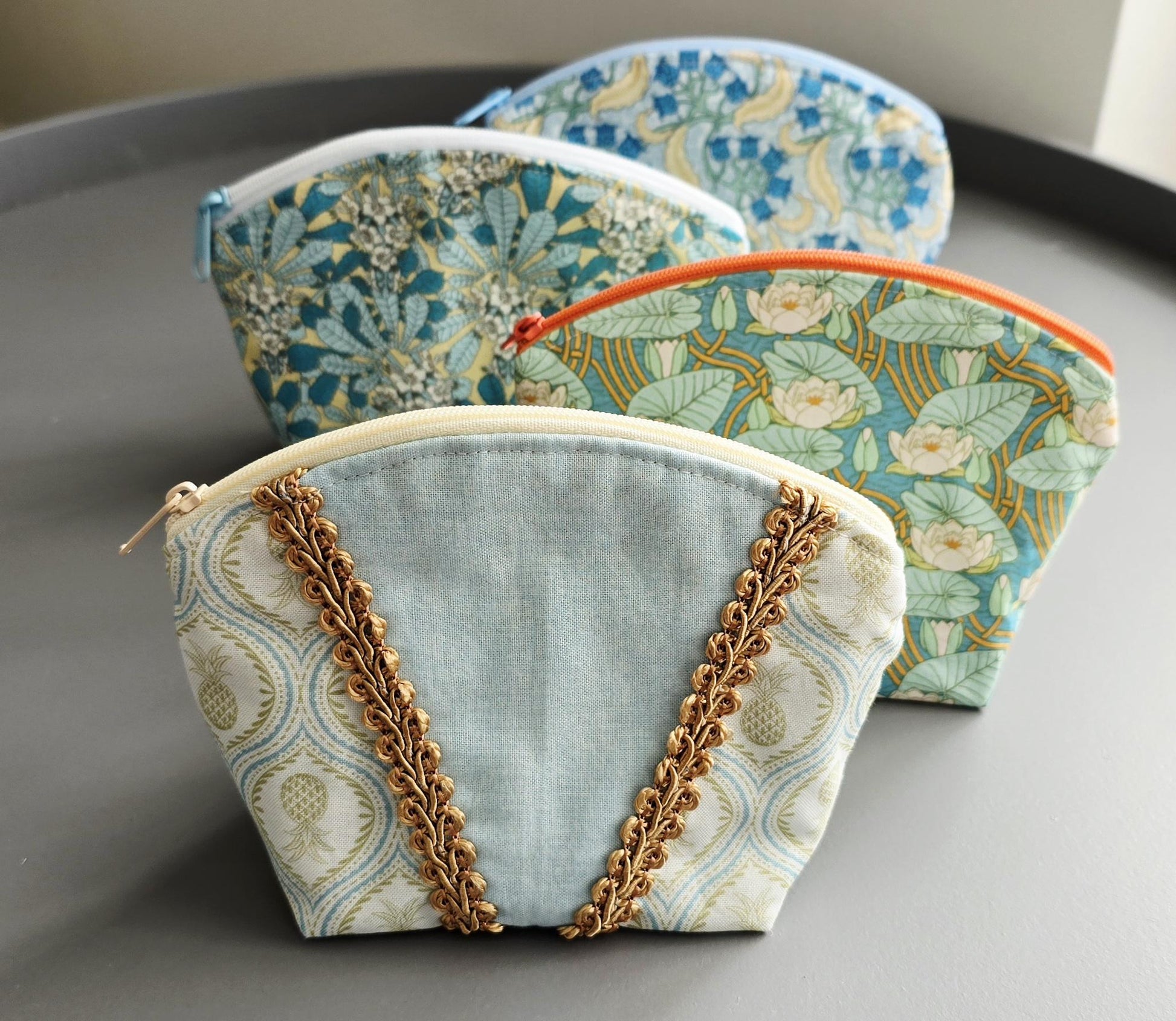 Mini Handcrafted Fabric Cosmetic Bag - UK Made