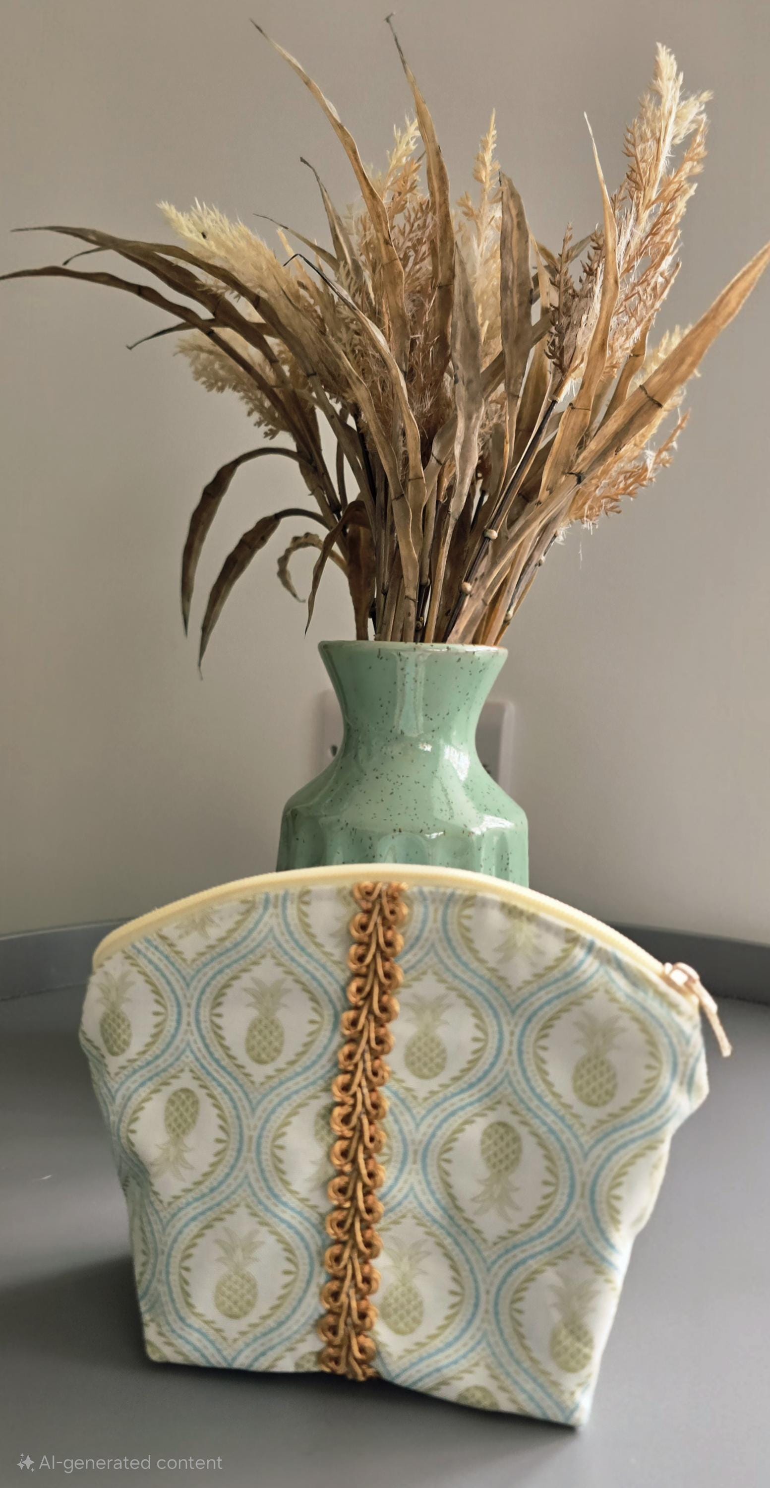 Mini Handcrafted Fabric Cosmetic Bag - UK Made