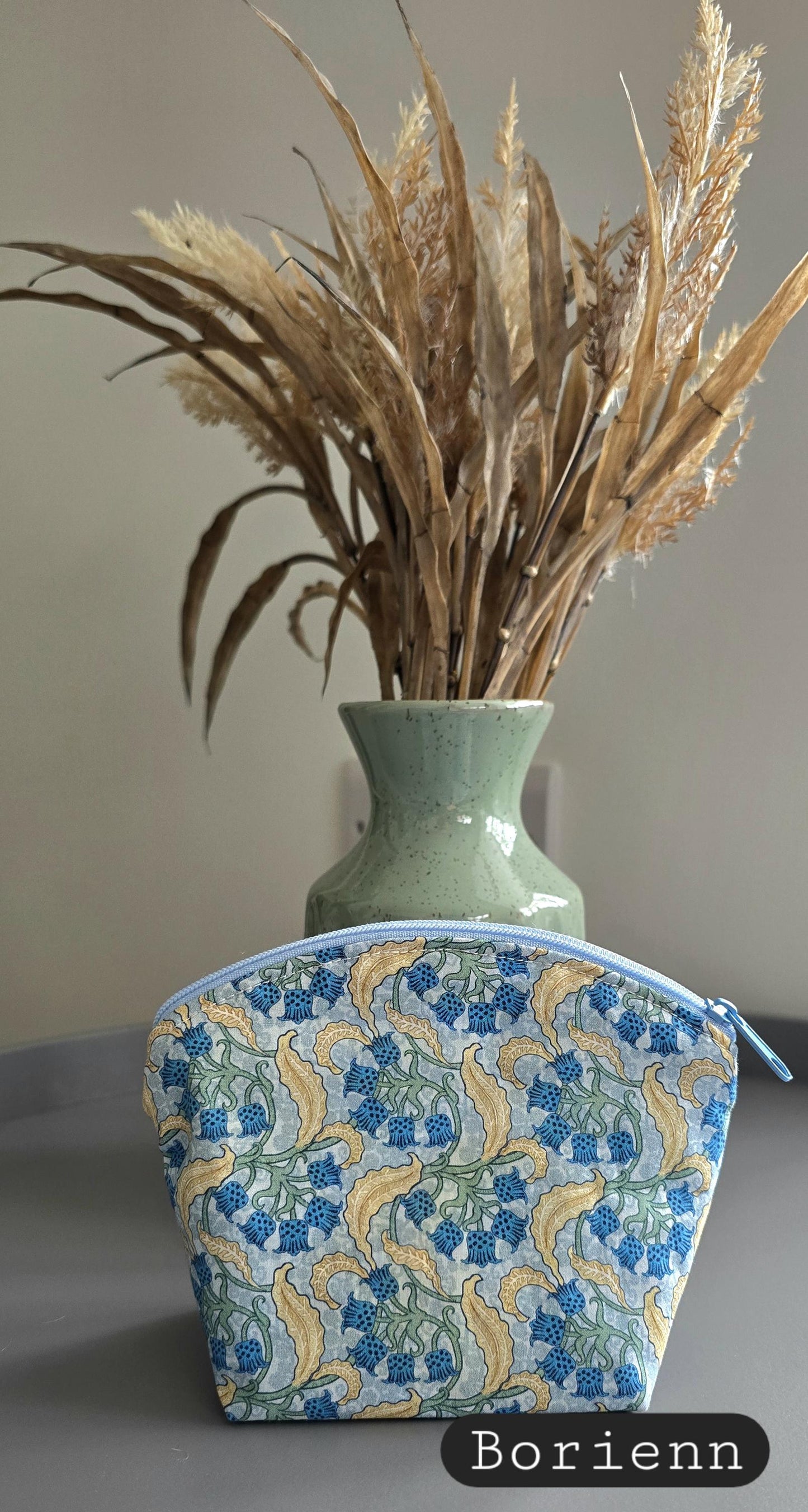 Mini Handcrafted Fabric Cosmetic Bag - UK Made